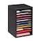 Adiroffice 11-Compartment Wood Adjustable Vertical Paper Sorter Literature File Organizer, Black ADI500-11-BLK - alternate 4